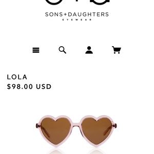 Sons+ daughters Girls sunglasses